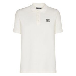 Balmain White Polo Shirts Men